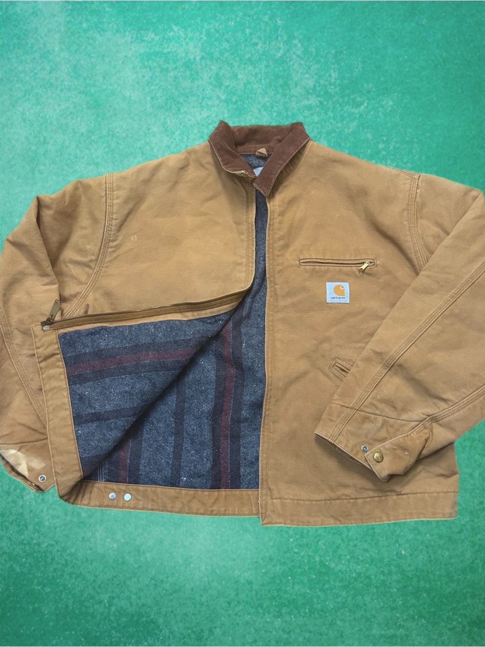 Vintage Carhartt Detroit Blanket Lined Jacket